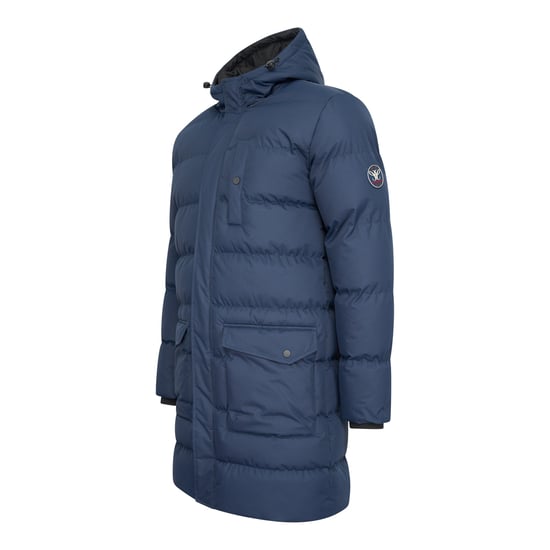 Hooded Winter Jacket Navy von Cappuccino Italia in der farbe Blau. - Image 2