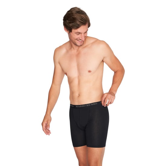 Lang geschnittene Boxershorts von Mario Russo für Herren. Die Boxershorts bestehen aus Polyester und Elasthan, was dem Stoff eine hohe Elastizität garantiert. - Image 5
