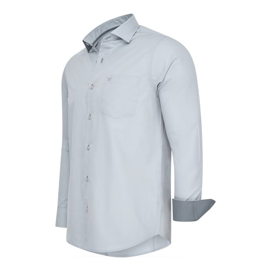 Cappuccino Italia Hemd für Herren. Das Hemd ist aus Baumwolle und Polyester gefertigt und hat eine normale Passform. Auf der Brusttasche ist ein schönes Cappuccino-Logo aufgestickt. Dieses 4er-Pack ist ein Vorteilspack, das in den Farben Marine, Schwarz,  - Image 4