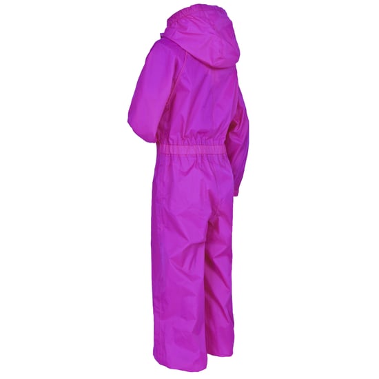 Trespass Childrens/Kids Button Rain Suit (Lila Orchidee) - Image 2