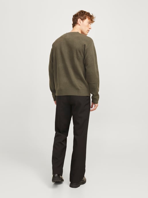 Jack & Jones Pullover Bradfort Strick Rundhals Grün - Image 3