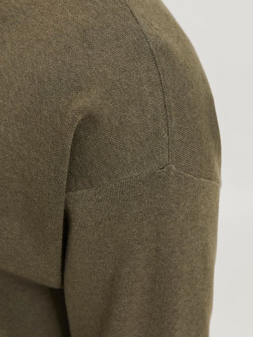 Jack & Jones Pullover Bradfort Strick Rundhals Grün - Image 4
