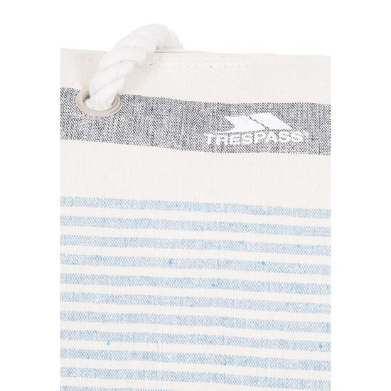 Trespass Womens/Ladies Totba Tote Bag (Weiß/Blauer Streifen) - Image 2