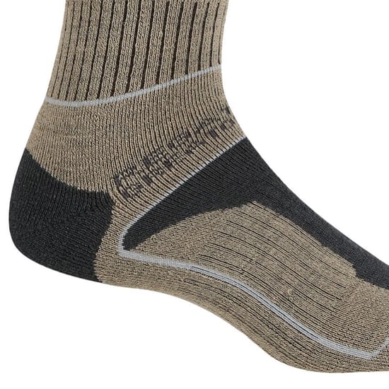 Regatta Damen/Damen Samaris 3-Jahreszeiten-Stiefelsocken (Mokassinbraun/Krongrau) - Image 2