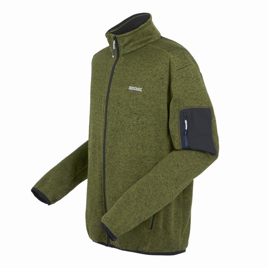 Regatta - "Newhill" Fleecejacke Durchgehender Reißverschluss für Herren (Nephrit Grün) - Image 3