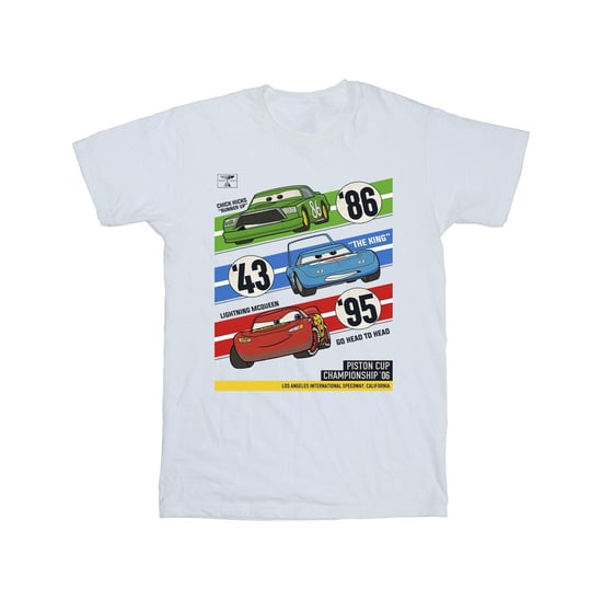 Disney - "Cars Piston Cup Champions" T-Shirt für Herren (Weiß) - Image 1