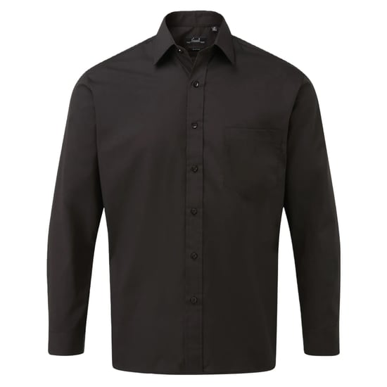 Premier - Hemd für Herren Langärmlig (Schwarz) - Image 1