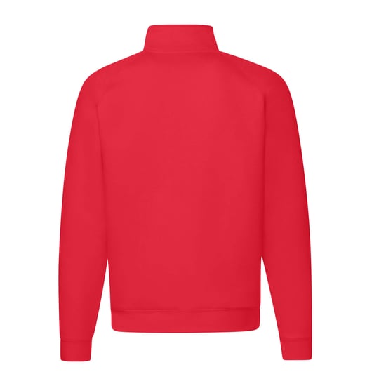 Fruit of the Loom - "Premium" Sweatshirt mit kurzem Reißverschluss für Herren/Damen Unisex Raglanärmel (Rot) - Image 2
