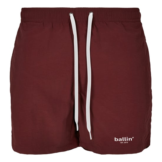 Small Logo Zwembroek von Ballin Est. 2013 in der farbe Rot und in größe S. - Image 1