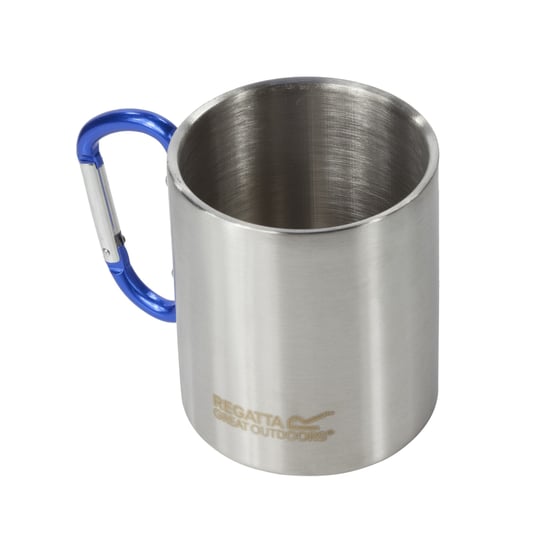Regatta Great Outdoors Edelstahl-Tasse mit Karabiner-Haken (Silber) - Image 1