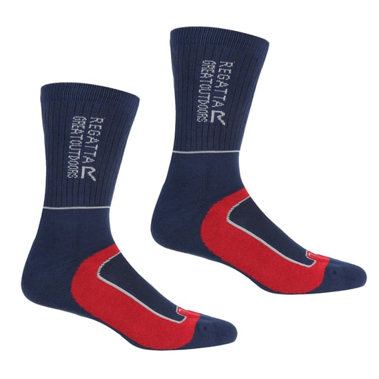 Regatta - Chaussettes SAMARIS SEASON - Homme (Bleu marine / Rouge foncé) - Image 1