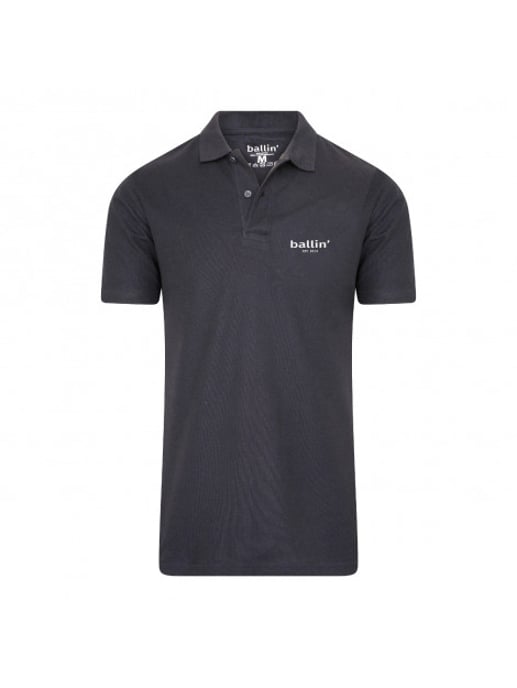 Basic Polo von Ballin Est. 2013 in der farbe Grau und in größe S. - Image 2