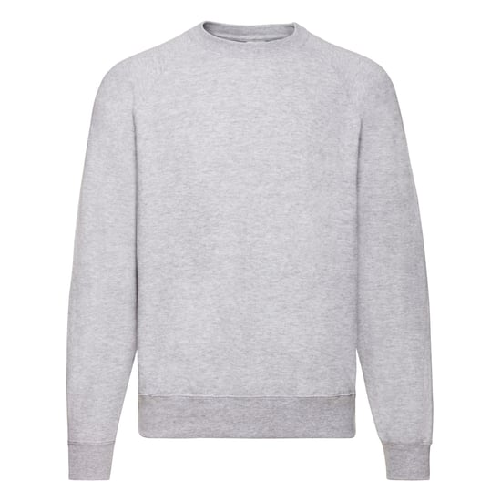 Fruit of the Loom - "Classic" Sweatshirt für Herren/Damen Unisex Raglanärmel (Grau meliert) - Image 1