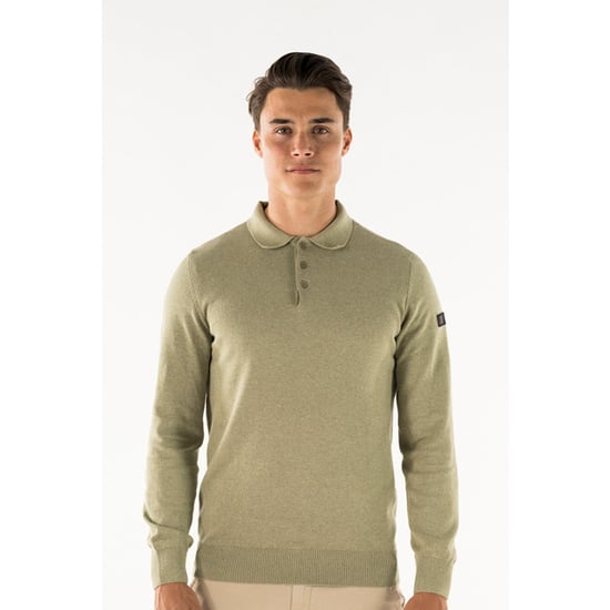 Herren-Pullover der Marke Presly & Sun. Der Pullover von Presly & Sun ist aus Bio-Baumwolle hergestellt und hat eine normale Passform. Die weiche Baumwolle sorgt für hohen Tragekomfort.  Marke: Presly & SunModellname: Brad Long Sleeve Knitted PoloKategori - Image 2