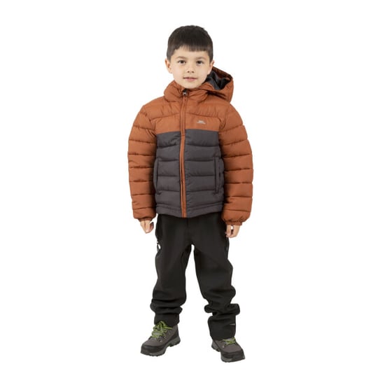 Trespass Childrens/Kids Oskar Wattierte Jacke (Dunkelgrau) - Image 3
