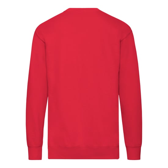 Fruit of the Loom - Sweatshirt für Herren/Damen Unisex angesetzte Ärmel (Rot) - Image 2