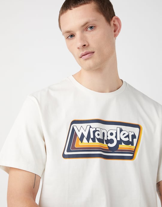 Wrangler - graphic t-shirt getragenes weiss - Image 2