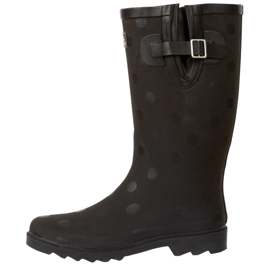 Trespass - Herren/Damen Unisex Gummistiefel "Elena", Punktemuster (Schwarz) - Image 3