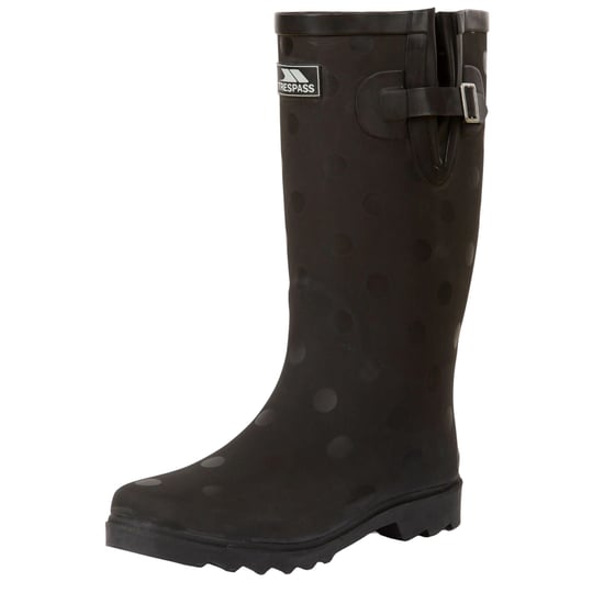 Trespass - Herren/Damen Unisex Gummistiefel "Elena", Punktemuster (Schwarz) - Image 4