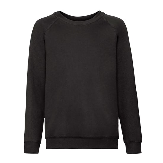 Fruit of the Loom - "Classic" Sweatshirt für Kinder Raglanärmel (Schwarz) - Image 1