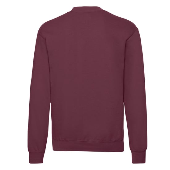 Fruit of the Loom - "Classic" Sweatshirt für Herren/Damen Unisex angesetzte Ärmel (Burgunderrot) - Image 2