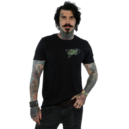 Disney Herren Toy Story Neon Pizza Planet Brust drucken T-Shirt (schwarz) - Image 3