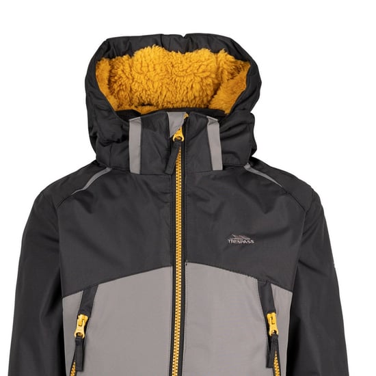 Trespass - "Discover" Jacke Kontrastfarbener Reißverschluss für Kinder (Sturmgrau) - Image 3