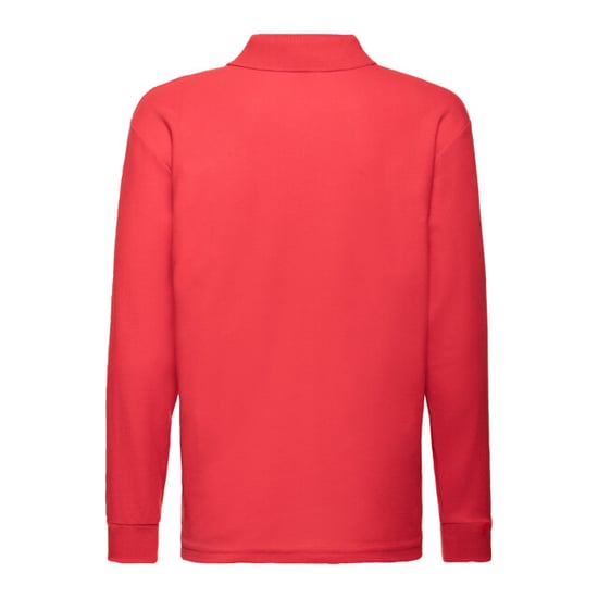 Fruit of the Loom - Poloshirt für Kinder Langärmlig (Rot) - Image 2