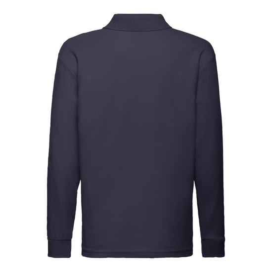 Fruit of the Loom - Poloshirt für Kinder Langärmlig (Marineblau) - Image 2