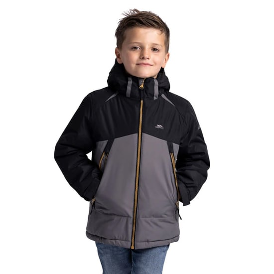 Trespass - "Discover" Jacke Kontrastfarbener Reißverschluss für Kinder (Sturmgrau) - Image 4