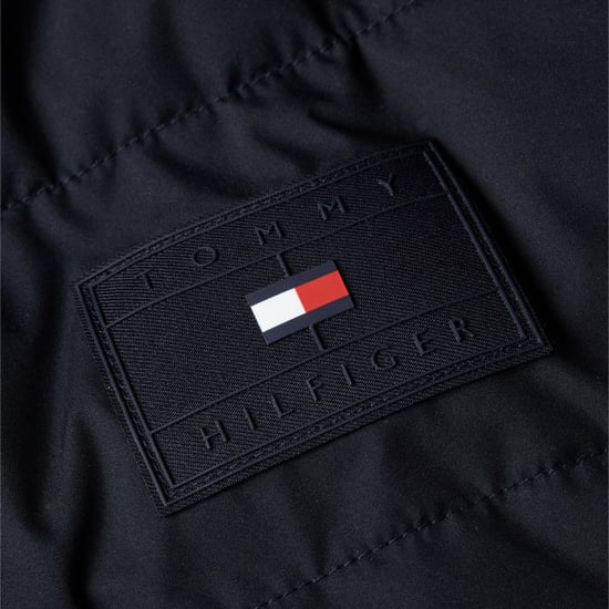 Branded Hooded Jacket von Tommy Hilfiger in der farbe Blau und in größe S. - Image 4