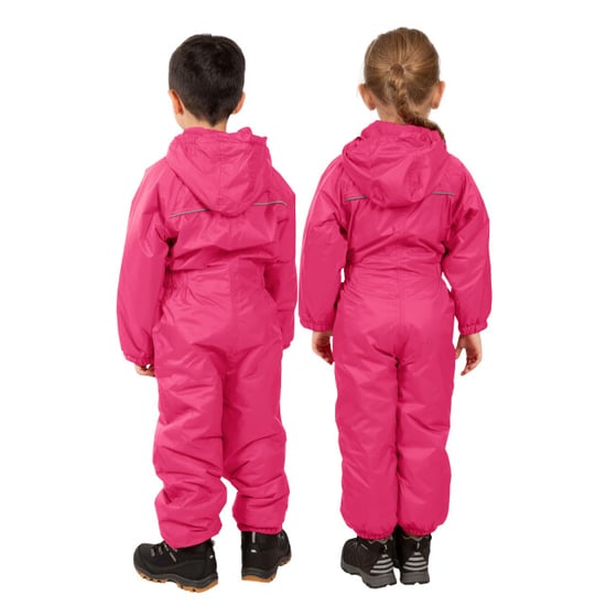 Trespass Kids Unisex Dripdrop gepolsterter wasserdichter Regenanzug (Gerbera) - Image 3