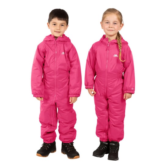Trespass Kids Unisex Dripdrop gepolsterter wasserdichter Regenanzug (Gerbera) - Image 4