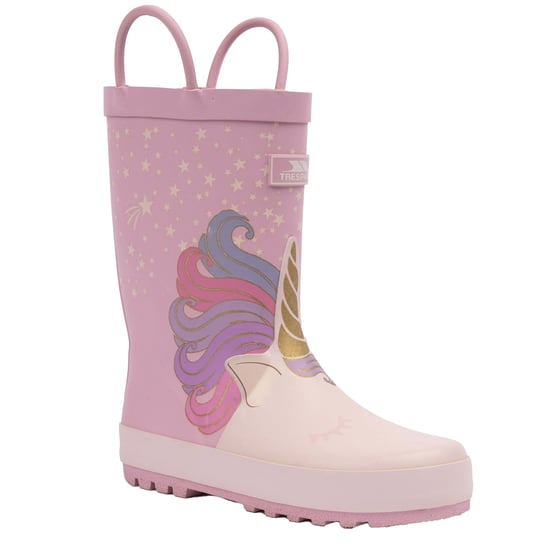 Trespass - Kinder Gummistiefel "Character", Einhorn (Violett/Beige) - Image 4
