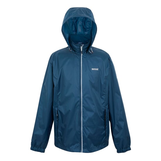 Regatta Herren Regenjacke Lyle IV, leicht, wasserfest (Dunkel-Jeansblau/Mandarinen-Tango) - Image 1
