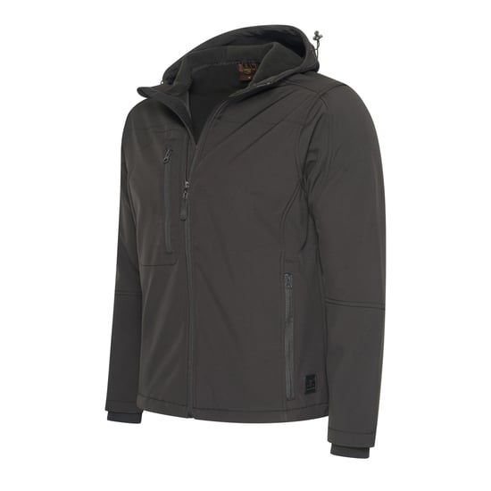 Softshell Hood Jacket Black von Cappuccino Italia in der farbe Schwarz und in größe M. - Image 3