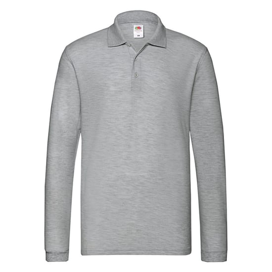 Fruit of the Loom - "Premium" Poloshirt für Herren Langärmlig (Sportliches Heather) - Image 1