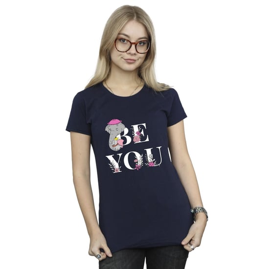Disney Damen/Damen Dumbo Be You T-Shirt aus Baumwolle (Marineblau) - Image 2