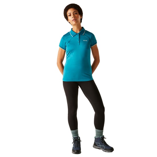Regatta - "Remex II" Poloshirt für Damen (Pfauenblau unifarben) - Image 3