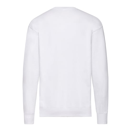 Fruit of the Loom - Sweatshirt für Herren/Damen Unisex angesetzte Ärmel (Weiß) - Image 2
