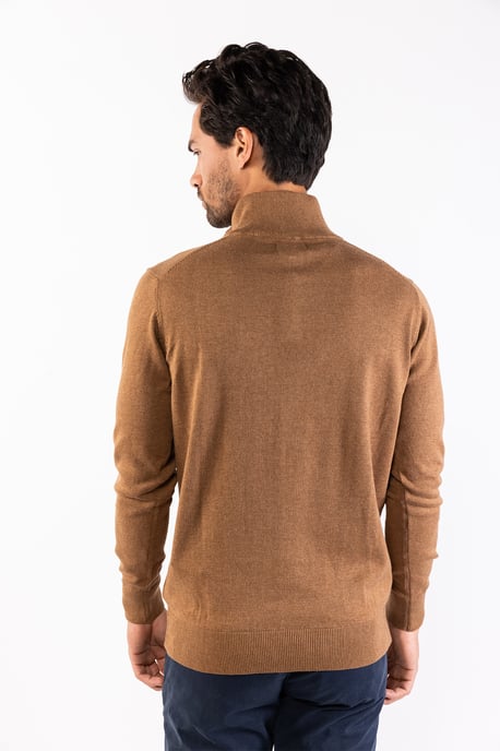 Herren-Pullover der Marke Presly & Sun. Der Pullover von Presly & Sun ist aus Bio-Baumwolle hergestellt und hat eine normale Passform. Die weiche Baumwolle sorgt für hohen Tragekomfort. Marke: Presly & SunModellname: Lewis Zip Knitted Pullover Kategorie: - Image 3