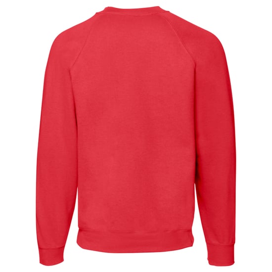 Fruit of the Loom - "Classic" Sweatshirt für Herren/Damen Unisex Raglanärmel (Rot) - Image 2