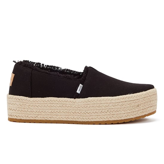 TOMS Canvas Valcia Damen Schwarz Espadrilles - Image 4