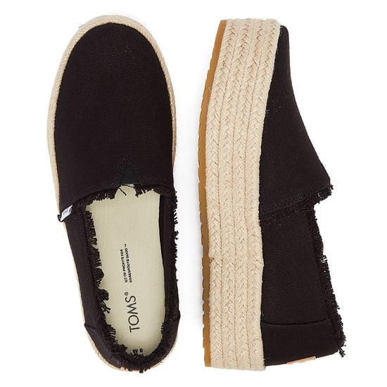 TOMS Canvas Valcia Damen Schwarz Espadrilles - Image 6