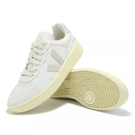 Veja V-90 Leder Damen Weiß/Natural Turnschuhe - Image 5