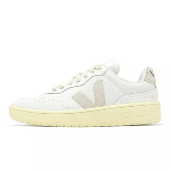 Veja V-90 Leder Damen Weiß/Natural Turnschuhe - Image 6
