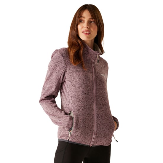 Regatta - "Newhill II" Fleecejacke Durchgehender Reißverschluss für Damen (Lila/Helles Vanillegelb) - Image 4