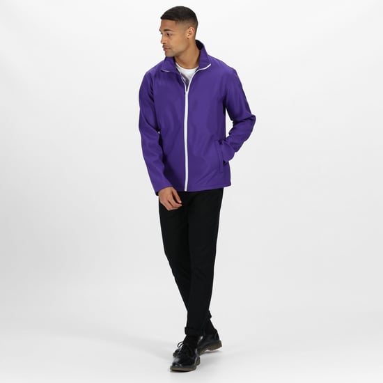 Regatta Herren Ablaze druckbare Softshell-Jacke (lila/schwarz) - Image 3