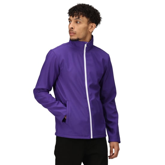 Regatta Herren Ablaze druckbare Softshell-Jacke (lila/schwarz) - Image 4