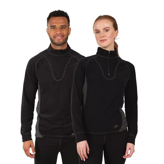 Trespass Unisex Funktionsunterwäsche-Set Thriller, Oberteil und lange Hose (Schwarz) - Image 4
